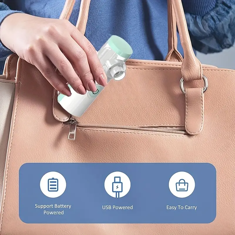 A Compact Humidifier That Can Be Held in Hand, Designed for Facial Steaming And Hydration, Perfect for Moisturizing, And Makes a Thoughtful Gift for The Holidays.