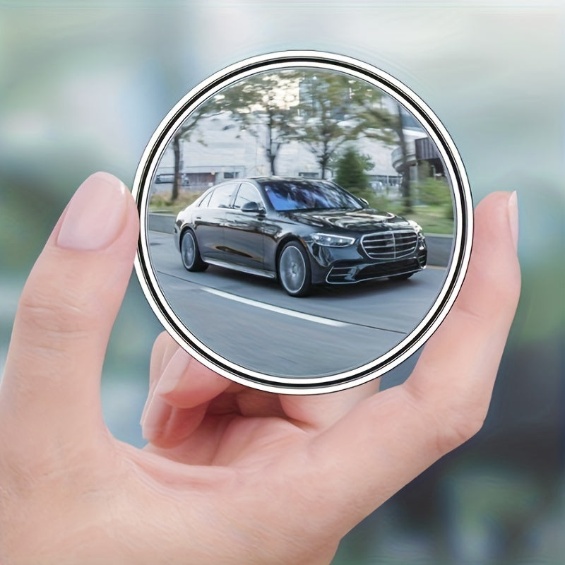 2pcs Car Rearview Mirror High-definition Round Mirror 360-degree Adjustable Blind Spot Mirror Wide-angle Mirror, Increase Child's