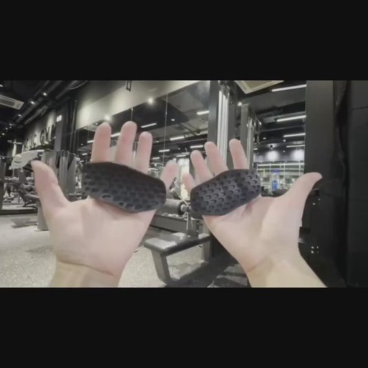 2pcs Anti-Slip Fitness Grip Pads - Silicone Non-Slip Palm Protectors, Ergonomic Design for Comfortable Holding, Suitable for Various Workouts like Deadlifts, Barbell, Dumbbells, Weightlifting